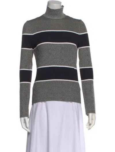 Pre-owned Balenciaga 2015 Silk Sweater In Gray