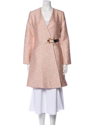 Pre-owned Balenciaga 2015 Trench Coat In Pink