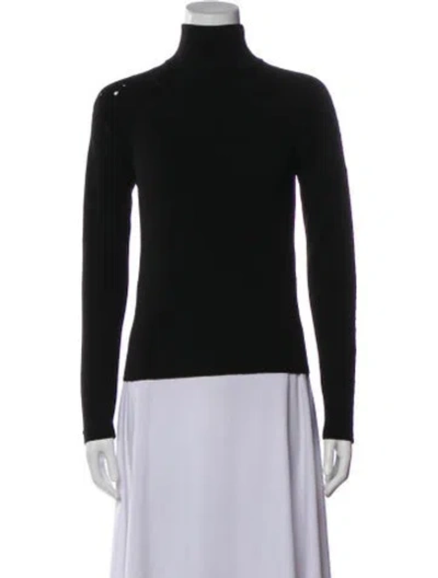 Pre-owned Balenciaga 2015 Virgin Wool Sweater In Black