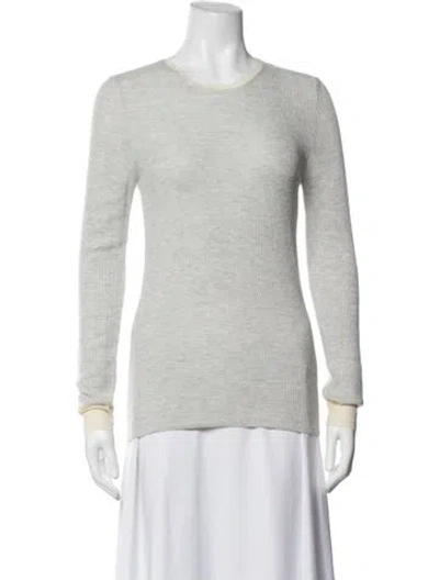 Pre-owned Balenciaga 2015 Virgin Wool Sweater In Grey