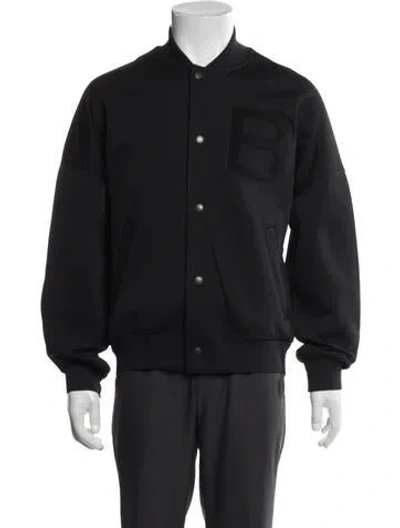 Pre-owned Balenciaga 2016 Bomber Jacket In Black