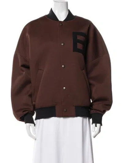 Pre-owned Balenciaga 2016 Bomber Jacket In Brown