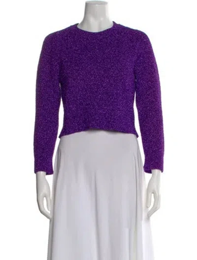 Pre-owned Balenciaga 2016 Crew Neck Sweater In Purple