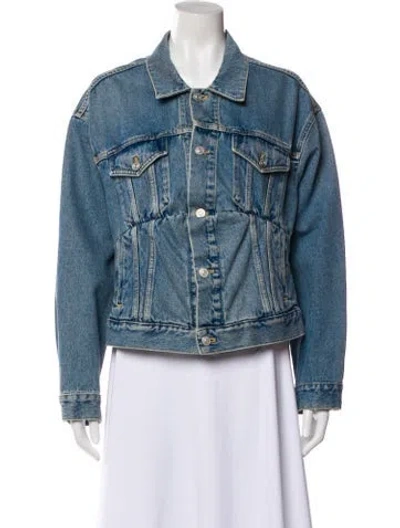 Pre-owned Balenciaga 2016 Denim Jacket In Blue