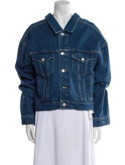 Pre-owned Balenciaga 2016 Denim Jacket In Blue
