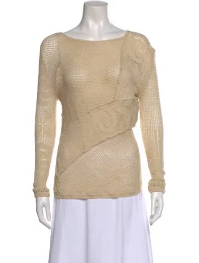 Pre-owned Balenciaga 2016 Linen Sweater In Neutral