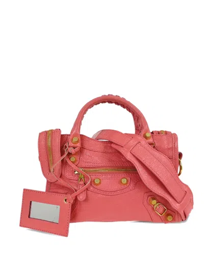 Pre-owned Balenciaga 2016 Mini City Tote Bag In Pink