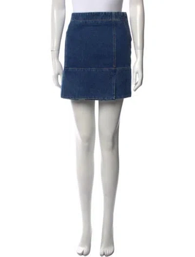 Pre-owned Balenciaga 2016 Mini Skirt In Blue
