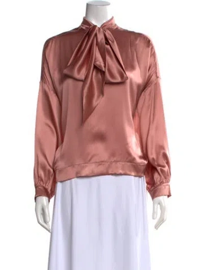 Pre-owned Balenciaga 2016 Satin Blouse In Pink