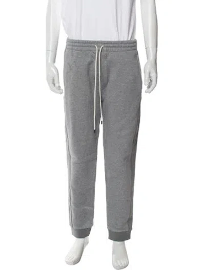 Pre-owned Balenciaga 2016 Signature Logo Lounge Bottoms In Gray