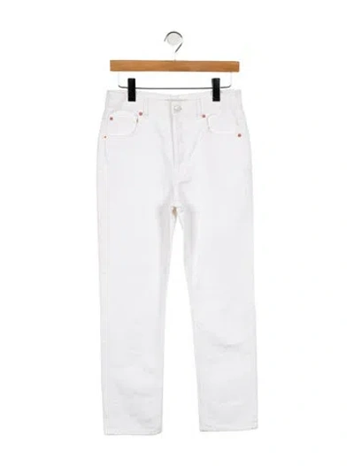 Pre-owned Balenciaga 2016 Straight Leg Jeans In White