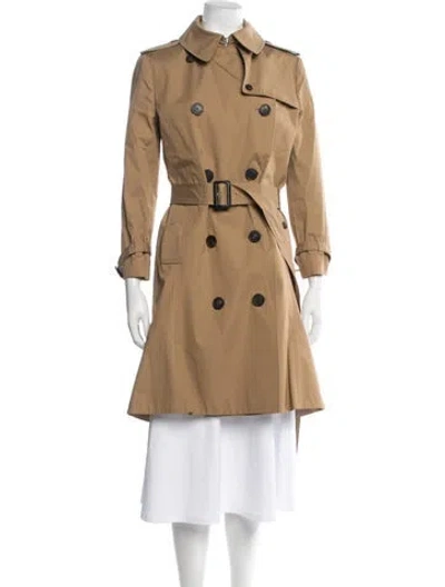Pre-owned Balenciaga 2016 Trench Coat In Brown