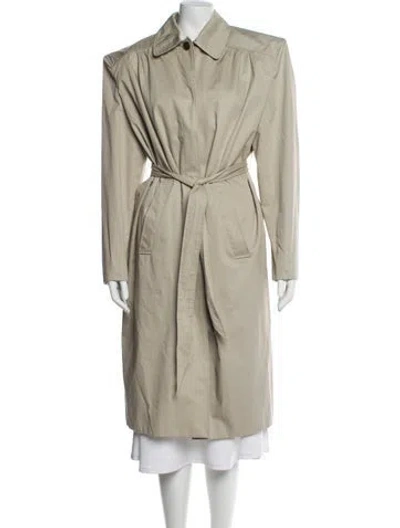 Pre-owned Balenciaga 2016 Trench Coat In Neutral