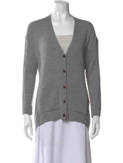 Pre-owned Balenciaga 2016 Virgin Wool Sweater In Gray