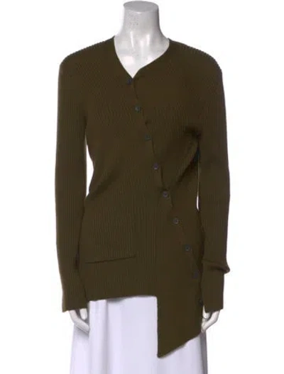 Pre-owned Balenciaga 2016 Virgin Wool Sweater In Green