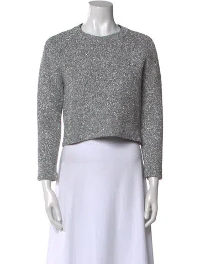 Pre-owned Balenciaga 2017 Crew Neck Sweater In Silver