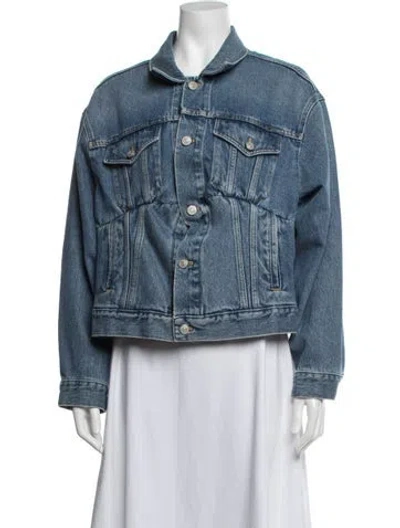 Pre-owned Balenciaga 2017 Denim Jacket In Blue