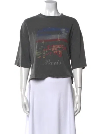Pre-owned Balenciaga 2017 Graphic Print T-shirt In Gray