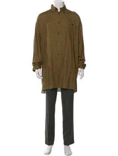 Pre-owned Balenciaga 2017 Long Sleeve Shirt In Yellow