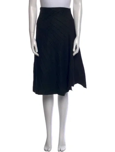 Pre-owned Balenciaga 2017 Midi Length Skirt In Black