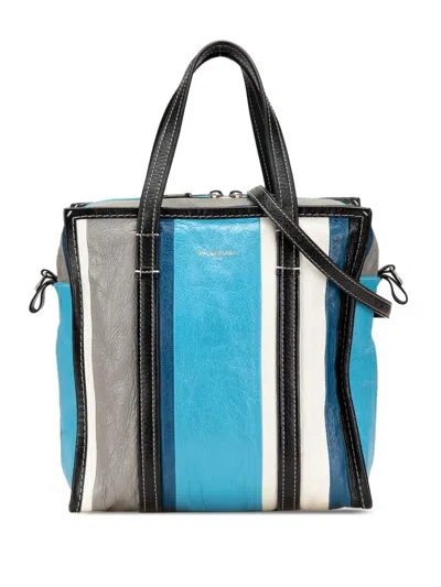 Pre-owned Balenciaga 2017 S Lambskin Bazar Shopper Satchel