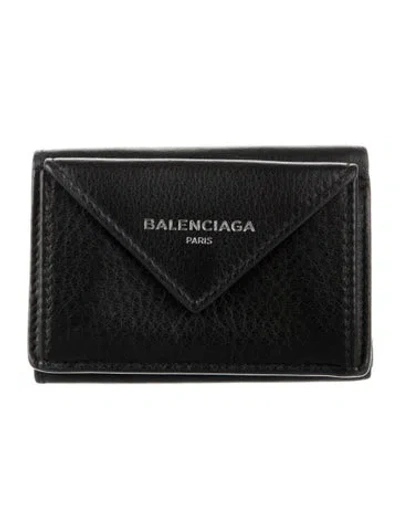 Pre-owned Balenciaga 2017 Signature Logo Card Holder In Multi