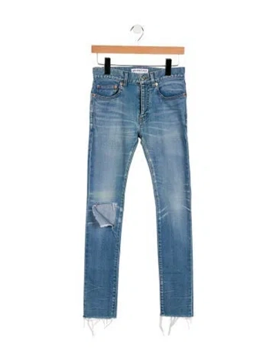 Pre-owned Balenciaga 2017 Skinny Leg Jeans In Blue