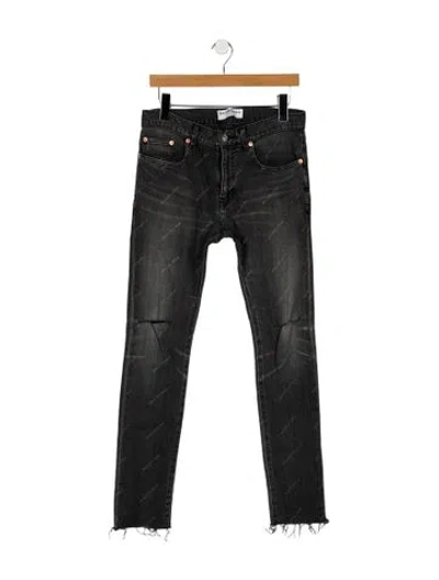 Pre-owned Balenciaga 2017 Skinny Leg Jeans In Gray
