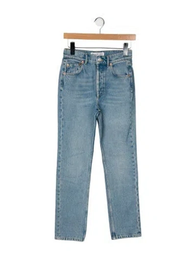 Pre-owned Balenciaga 2017 Straight Leg Jeans In Blue