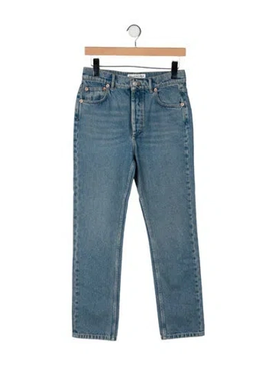 Pre-owned Balenciaga 2017 Straight Leg Jeans In Blue