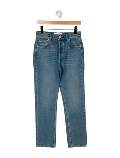 Pre-owned Balenciaga 2017 Straight Leg Jeans In Blue