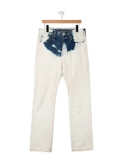 Pre-owned Balenciaga 2017 Straight Leg Jeans In Blue