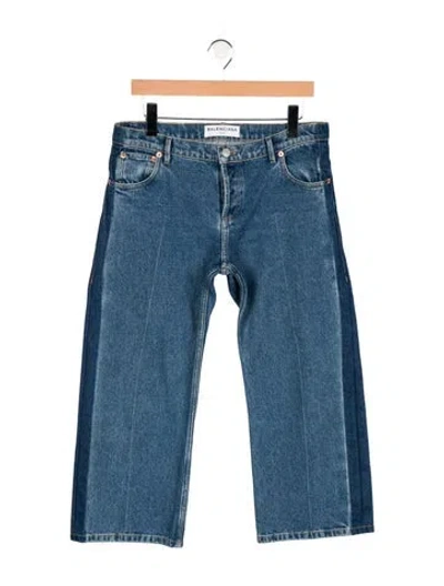 Pre-owned Balenciaga 2017 Straight Leg Jeans In Blue