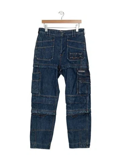 Pre-owned Balenciaga 2017 Straight Leg Jeans In Blue
