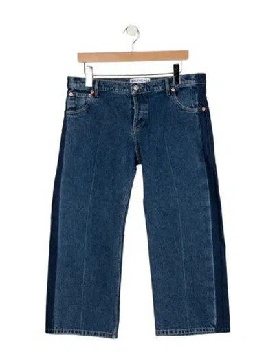Pre-owned Balenciaga 2017 Straight Leg Jeans W/ Tags In Blue