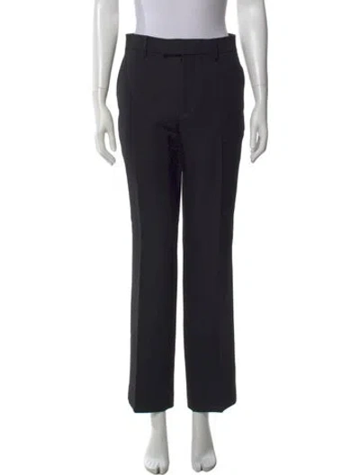 Pre-owned Balenciaga 2017 Straight Leg Pants In Black
