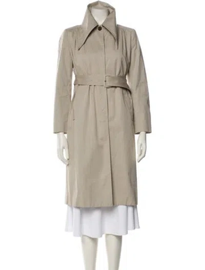 Pre-owned Balenciaga 2017 Trench Coat In Neutral