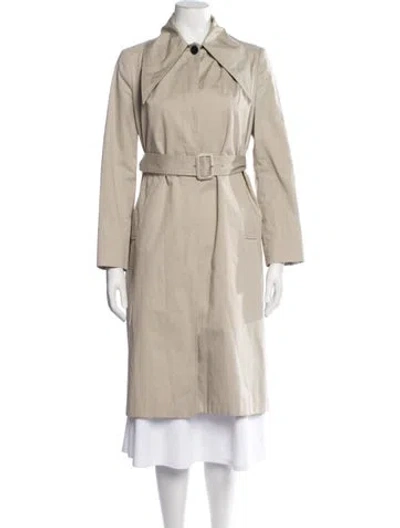 Pre-owned Balenciaga 2017 Trench Coat In Neutrals