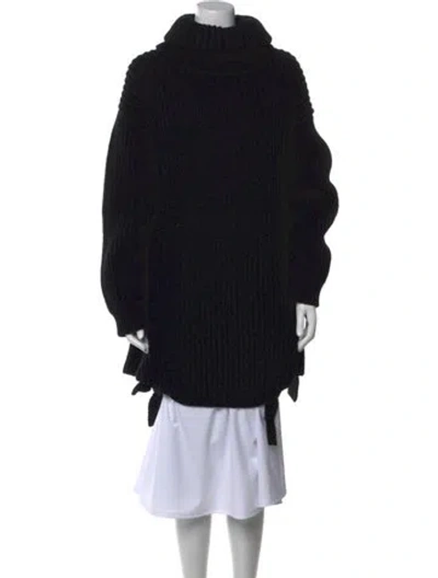 Pre-owned Balenciaga 2017 Virgin Wool Sweater In Black