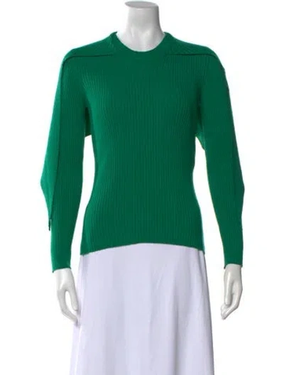 Pre-owned Balenciaga 2017 Virgin Wool Sweater In Green
