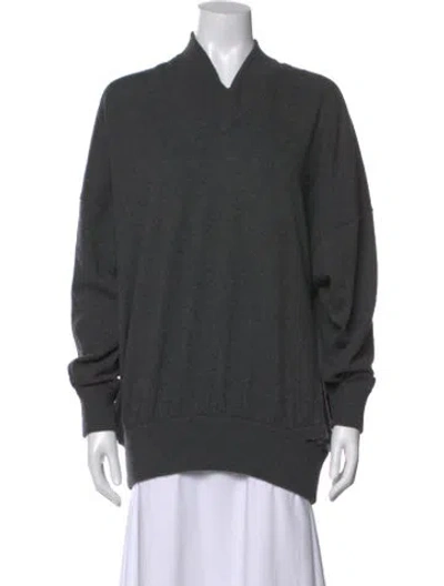 Pre-owned Balenciaga 2017 Wool Sweater In Gray