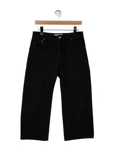 Pre-owned Balenciaga 2017-2018 Wide Leg Jeans In Black