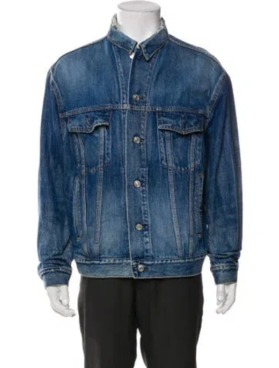 Pre-owned Balenciaga 2018 Denim Jacket In Blue
