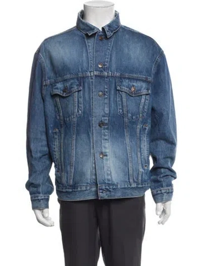 Pre-owned Balenciaga 2018 Denim Jacket In Blue