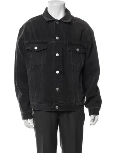 Pre-owned Balenciaga 2018 Denim Jacket In Gray
