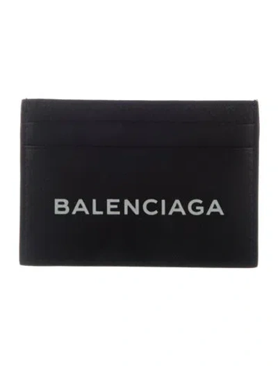 Pre-owned Balenciaga 2018 Everyday Card Holder Card Holder In Black