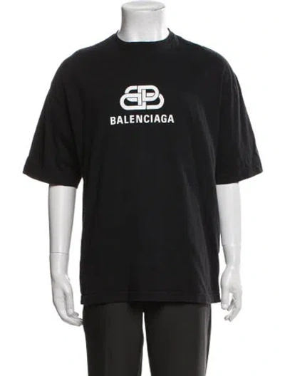 Pre-owned Balenciaga 2018 Graphic Print T-shirt In Black