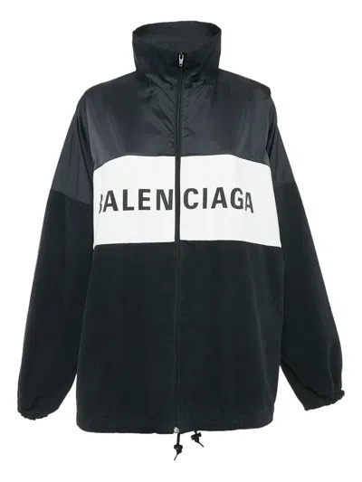 Pre-owned Balenciaga 2018 Logo Panelled Jacket