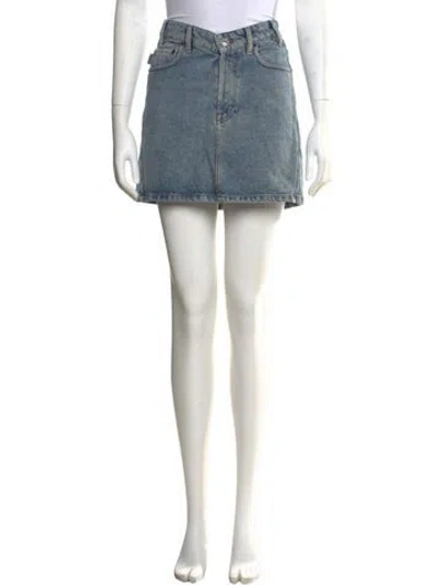 Pre-owned Balenciaga 2018 Mini Skirt In Blue