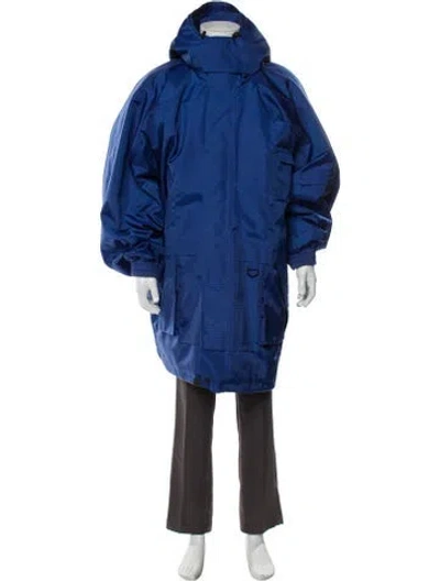 Pre-owned Balenciaga 2018 Parka In Blue